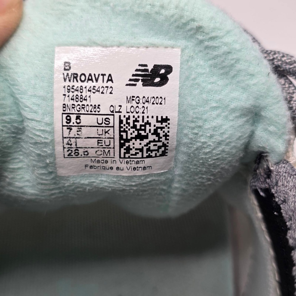 New Balance Fresh Foam Roav Sneakers Men's 8 Women's 9.5 Gray Teal Running Shoes - Picture 12 of 12